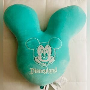 Disney Parks Disneyland Throw Pillow Play in the Park Mickey Mouse Balloon Teal